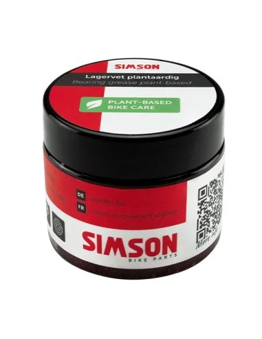 Lagervet Simson plantaardig - zwart/rood