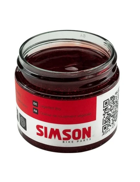 Lagervet Simson plantaardig - zwart/rood