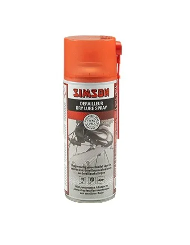 Derailleur Simson Dry Lube Spray 400ml - oranje