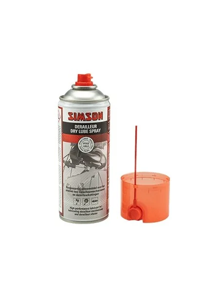 Derailleur Simson Dry Lube Spray 400ml - oranje