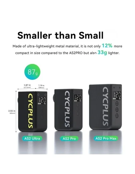 Elektrische accupomp Cycplus AS2 Ultra - zwart