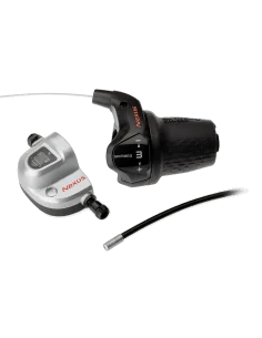 Draaiversteller 3 speed Shimano Nexus SL-3S42E met kabels (1850 mm) en clickbox - zwart (werkplaatsverpakking)
