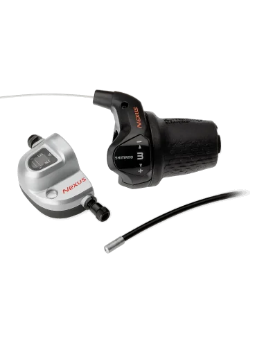 Draaiversteller 3 speed Shimano Nexus SL-3S42E met kabels (1850 mm) en clickbox - zwart (werkplaatsverpakking)