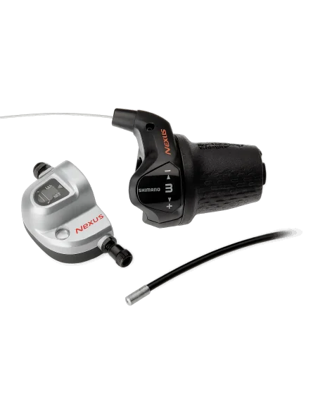 Draaiversteller 3 speed Shimano Nexus SL-3S42E met kabels (1850 mm) en clickbox - zwart (werkplaatsverpakking)