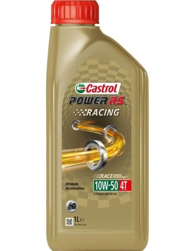 Olie Castrol Power RS Racing 4T 10W-50 - fles à 1 liter