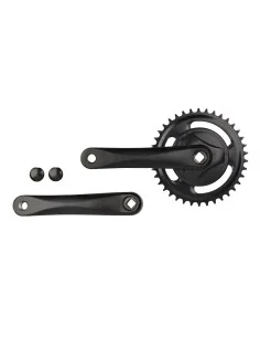 Crankstel Vinty 38T - 170 mm crankarm - zwart