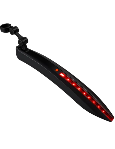 Mirage achterspatbord op zadelpen met QR en LED-strip 24-29 inch