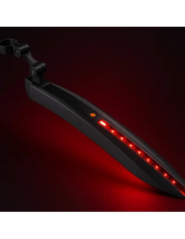 Mirage achterspatbord op zadelpen met QR en LED-strip 24-29 inch