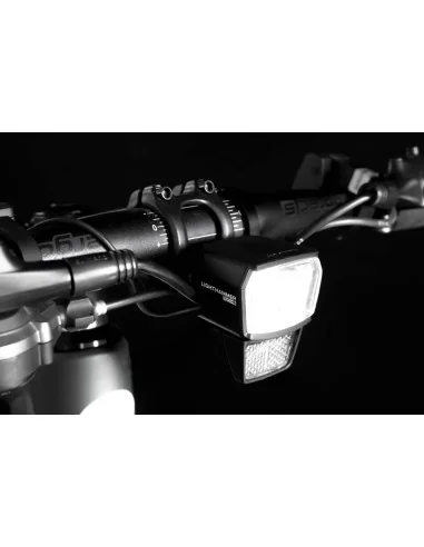 Koplamp LS 890 Lighthammer 100 voor E-bike incl. stuur adapter - zwart