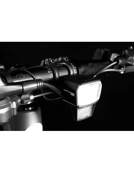 Koplamp LS 890 Lighthammer 100 voor E-bike incl. stuur adapter - zwart