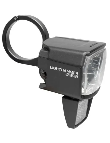Koplamp Trelock LS 890-T Lighthammer voor 100 lux E-bike incl. vork adapter - zwart