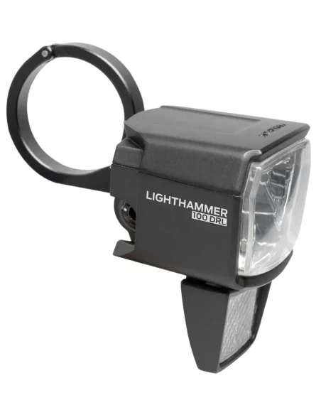 Koplamp Trelock LS 890-T Lighthammer voor 100 lux E-bike incl. vork adapter - zwart