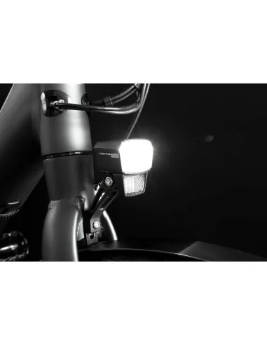 Koplamp Trelock LS 805-T Lighthammer 80 Lux voor dynamo - zwart