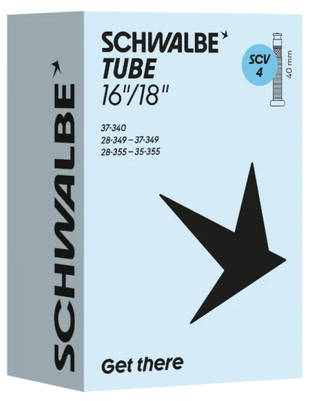Binnenband Schwalbe SCV4 (16-18'') - 28/37-340/355 - 40 mm ventiel