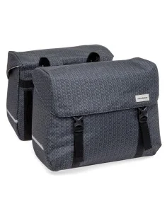 Dubbele fietstas New Looxs Mondi Joy Double - 38 liter - 39 x 18 x 32 cm (2x) - Nima Black