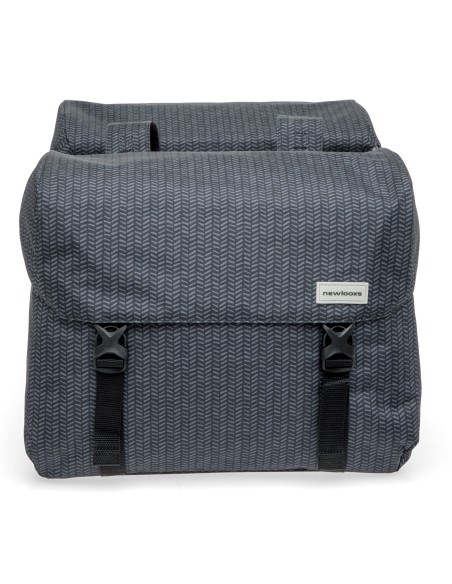 Dubbele fietstas New Looxs Mondi Joy Double - 38 liter - 39 x 18 x 32 cm (2x) - Nima Black