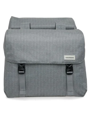 Dubbele fietstas New Looxs Mondi Joy Double - 38 liter - 39 x 18 x 32 cm (2x) - Nima Grey