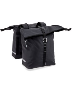 Dubbele fietstas New Looxs Cantos Bag Double - 36 liter - 30 x 16 x 36 cm (2x) - Black