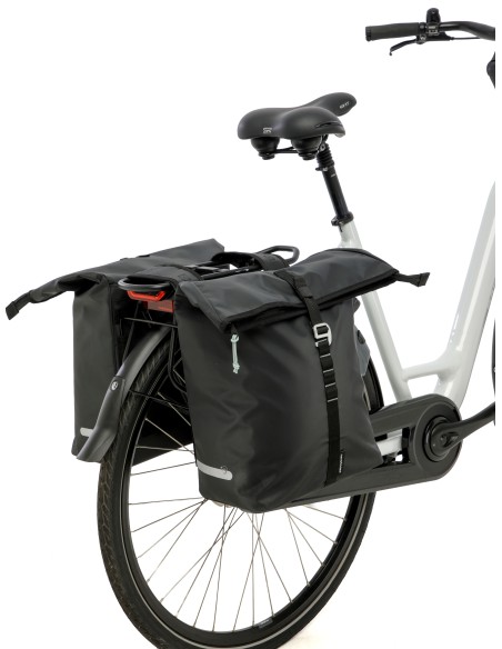 Dubbele fietstas New Looxs Cantos Bag Double - 36 liter - 30 x 16 x 36 cm (2x) - Black