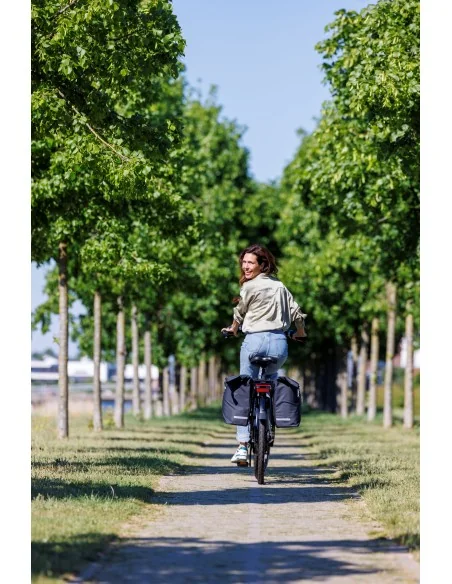 Dubbele fietstas New Looxs Cantos Bag Double - 36 liter - 30 x 16 x 36 cm (2x) - Black