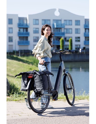 Dubbele fietstas New Looxs Cantos Bag Double - 36 liter - 30 x 16 x 36 cm (2x) - Black