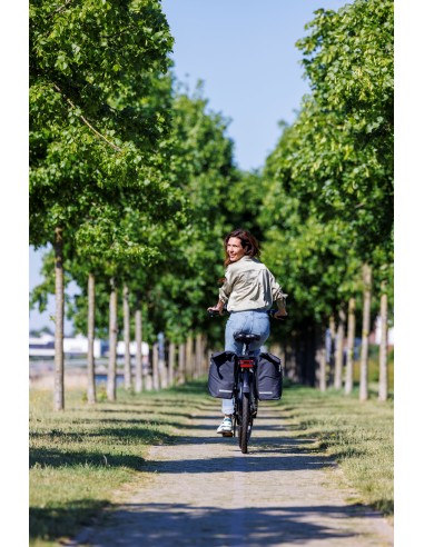 Dubbele fietstas New Looxs Cantos Bag Double MIK 2.0 - 36 liter - 30 x 16 x 36 cm (2x) - Black