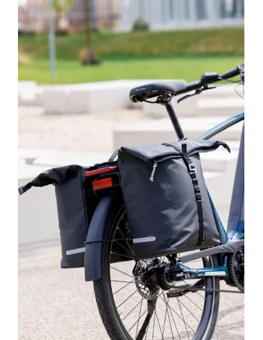 Dubbele fietstas New Looxs Cantos Bag Double MIK 2.0 - 36 liter - 30 x 16 x 36 cm (2x) - Black