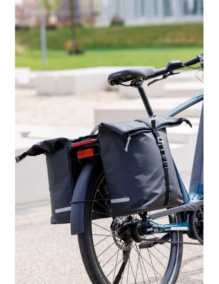 Dubbele fietstas New Looxs Cantos Bag Double MIK 2.0 - 36 liter - 30 x 16 x 36 cm (2x) - Black