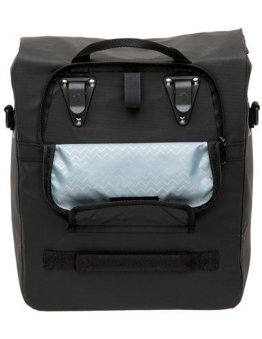 Enkele fietstas New Looxs Leeds Single - 19 liter - 33 x 18 x 38 cm - Black