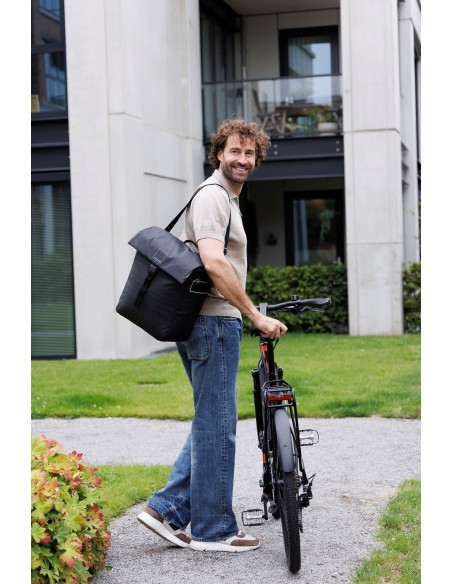 Enkele fietstas New Looxs Leeds Single - 19 liter - 33 x 18 x 38 cm - Black