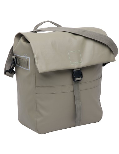 Enkele fietstas New Looxs Leeds Single - 19 liter - 33 x 18 x 38 cm - Taupe