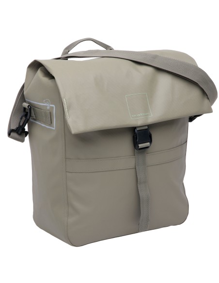Enkele fietstas New Looxs Leeds Single - 19 liter - 33 x 18 x 38 cm - Taupe