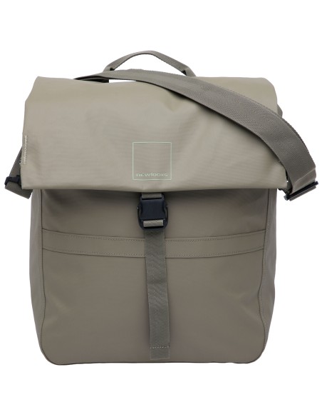 Enkele fietstas New Looxs Leeds Single - 19 liter - 33 x 18 x 38 cm - Taupe