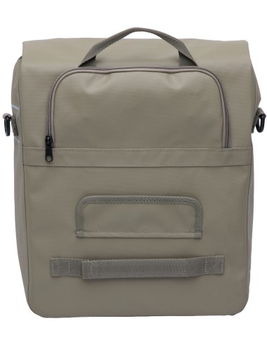 Enkele fietstas New Looxs Leeds Single - 19 liter - 33 x 18 x 38 cm - Taupe