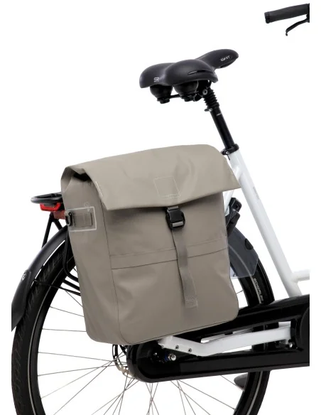 Enkele fietstas New Looxs Leeds Single - 19 liter - 33 x 18 x 38 cm - Taupe