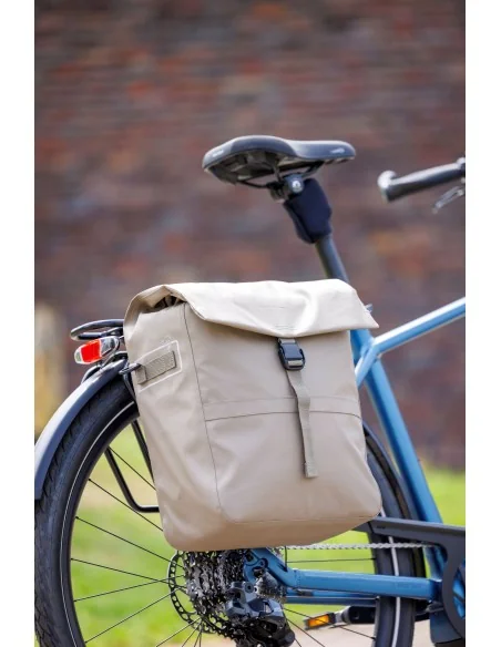 Enkele fietstas New Looxs Leeds Single - 19 liter - 33 x 18 x 38 cm - Taupe
