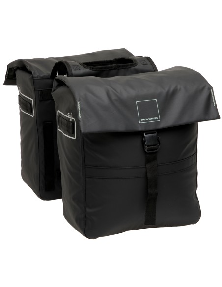 Dubbele fietstas New Looxs Leeds Double - 38 liter - 33 x 18 x 38 cm (2x) - Black