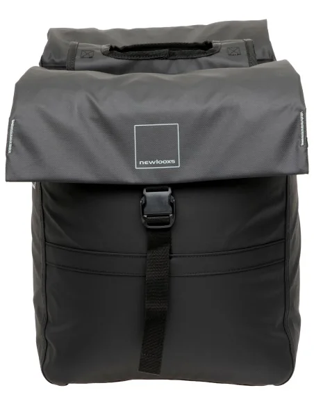 Dubbele fietstas New Looxs Leeds Double - 38 liter - 33 x 18 x 38 cm (2x) - Black