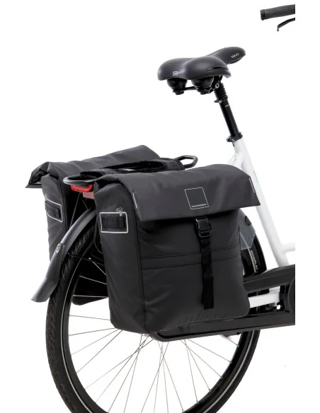 Dubbele fietstas New Looxs Leeds Double - 38 liter - 33 x 18 x 38 cm (2x) - Black