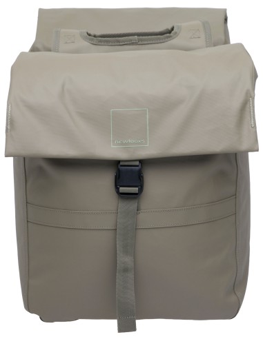 Dubbele fietstas New Looxs Leeds Double - 38 liter - 33 x 18 x 38 cm (2x) - Taupe