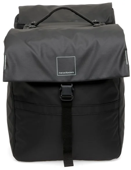 Dubbele fietstas New Looxs Leeds Double MIK 2.0 - 38 liter - 33 x 18 x 38 cm (2x) - Black