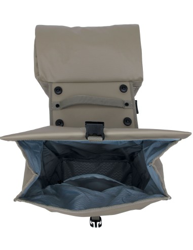 Dubbele fietstas New Looxs Leeds Double MIK 2.0 - 38 liter - 33 x 18 x 38 cm (2x) - Taupe