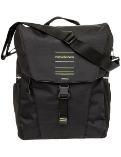 Enkele fietstas New Looxs Vigo Single - 20 liter - 30 x 19 x 40 cm - Black-Green 2