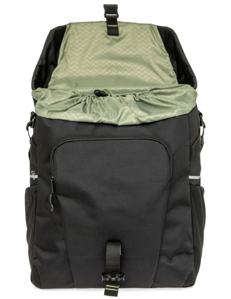 Enkele fietstas New Looxs Vigo Single - 20 liter - 30 x 19 x 40 cm - Black-Green