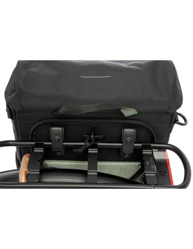 Enkele fietstas New Looxs Vigo Single - 20 liter - 30 x 19 x 40 cm - Black-Green