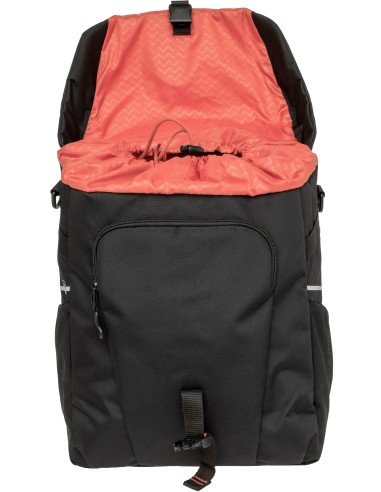 Enkele fietstas New Looxs Vigo Single - 20 liter - 30 x 19 x 40 cm - Black-Orange