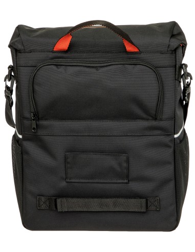 Enkele fietstas New Looxs Vigo Single - 20 liter - 30 x 19 x 40 cm - Black-Orange