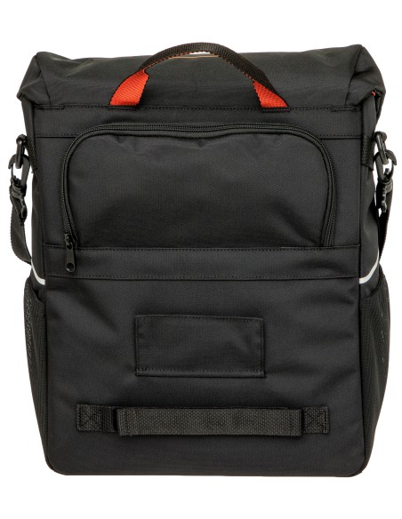 Enkele fietstas New Looxs Vigo Single - 20 liter - 30 x 19 x 40 cm - Black-Orange