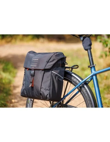 Enkele fietstas New Looxs Vigo Single - 20 liter - 30 x 19 x 40 cm - Black-Orange