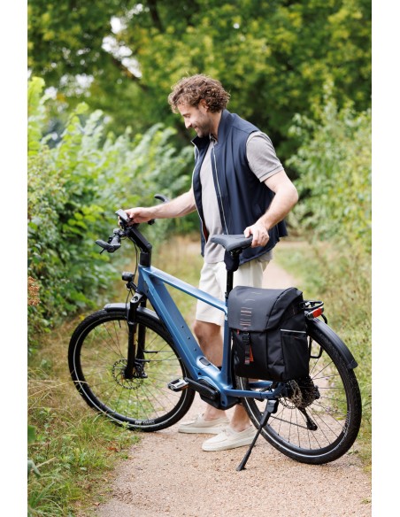 Enkele fietstas New Looxs Vigo Single - 20 liter - 30 x 19 x 40 cm - Black-Orange